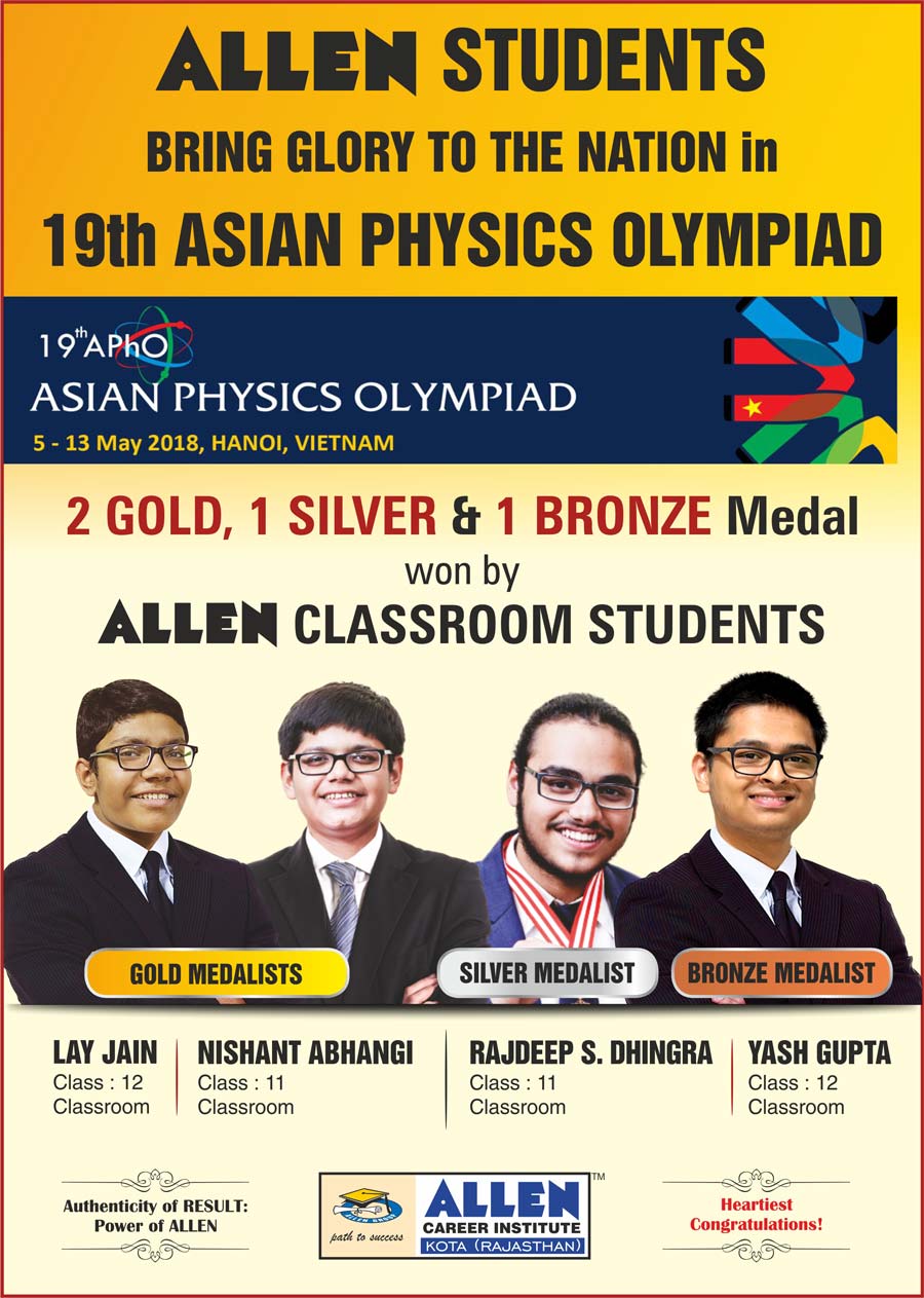 19th asian physics olympiad apho 2018 result 2 gold 1 silver 1