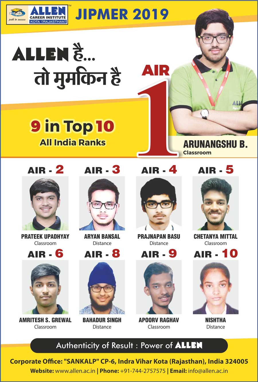 JIPMER Result 2019