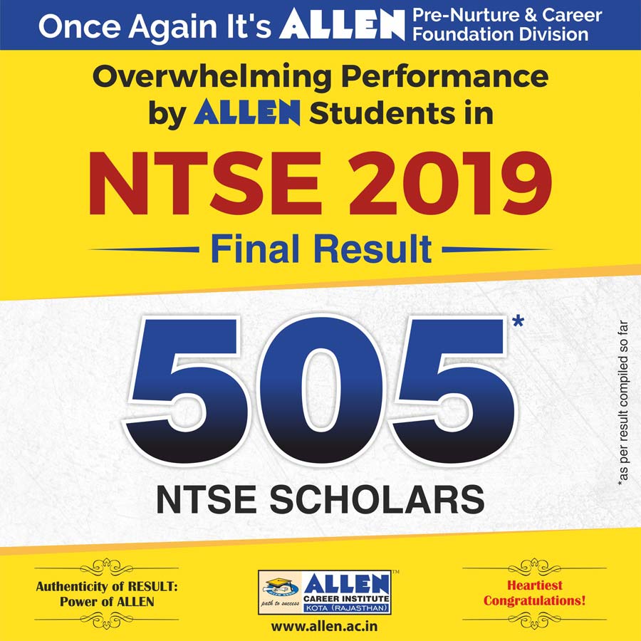 NTSE 2019 Final Result