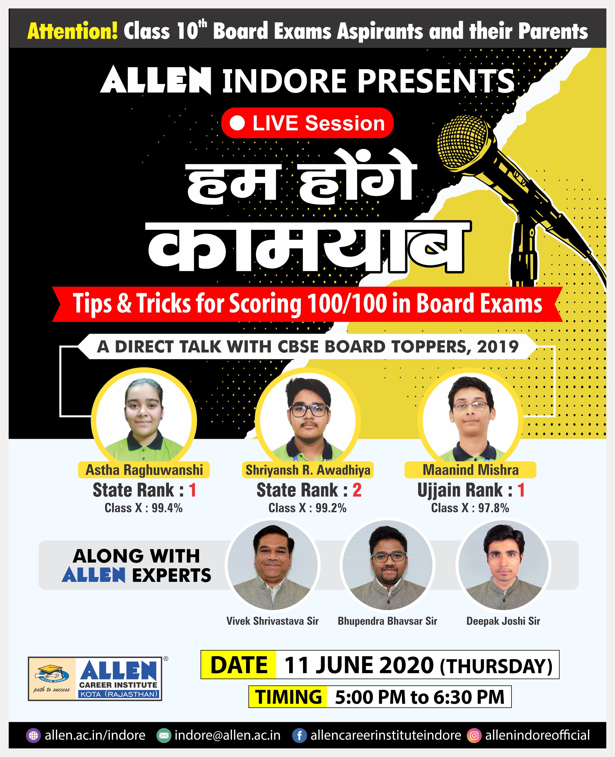 Toppers Talk Toppers Talk - ALLEN Career Institute